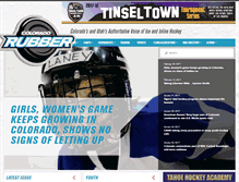Tablet Screenshot of corubberhockey.com